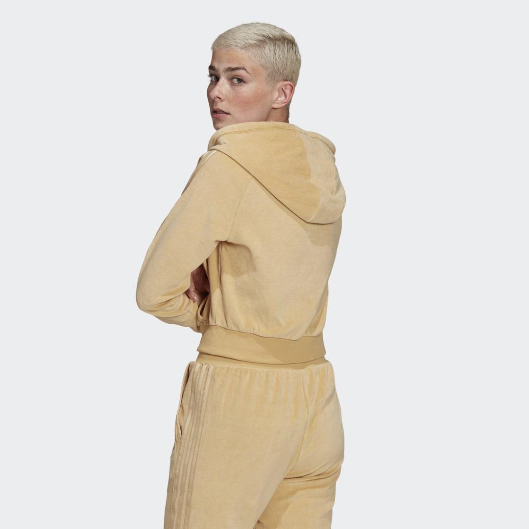 Adidas loungewear cropped kapuzenjacke Clearance