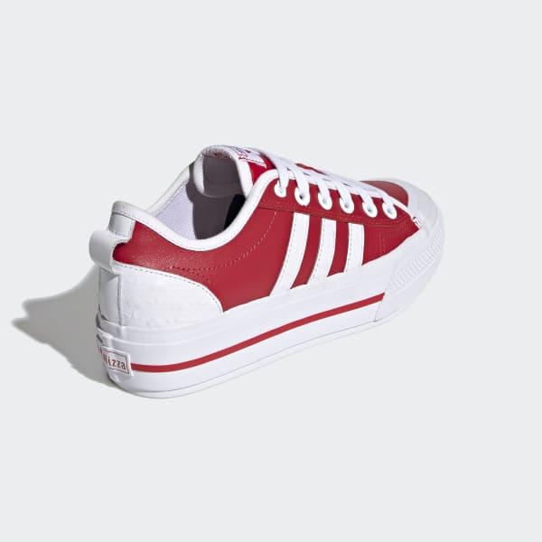 adidas Lace Nizza Rf Platform Shoes in Red - Lyst