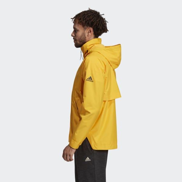 adidas rain jacket yellow