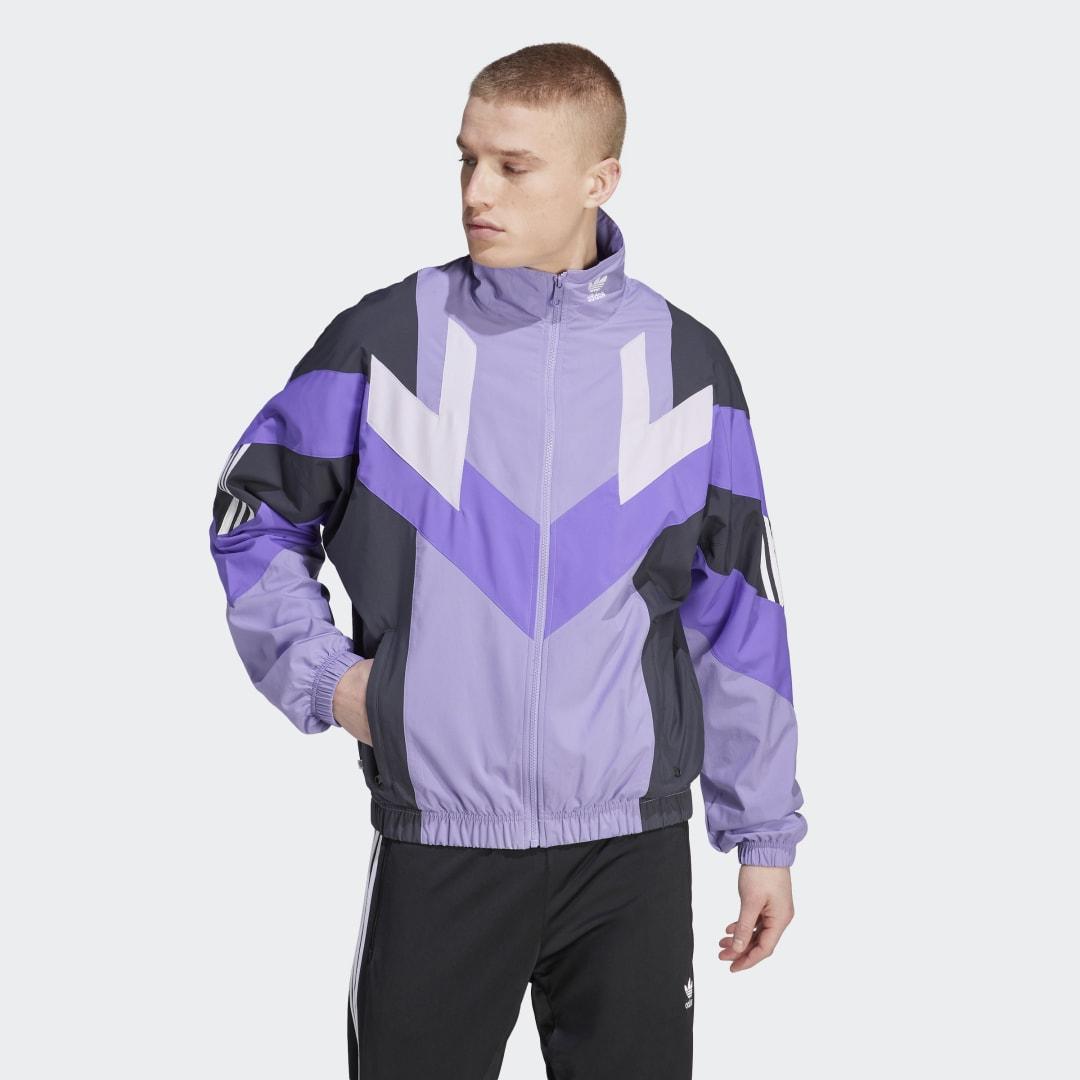 Lila cheap adidas jacke