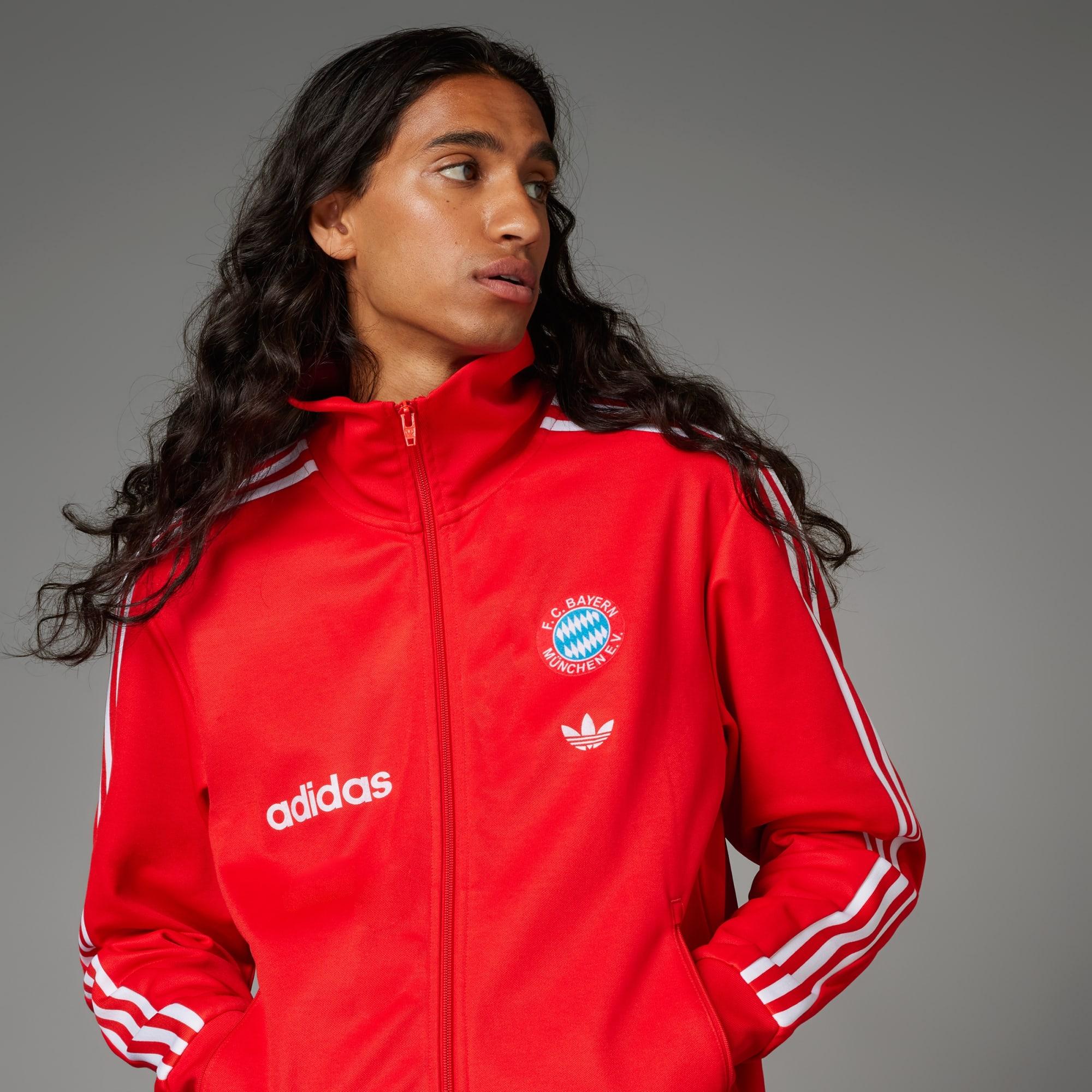 Adidas beckenbauer track top red new arrivals