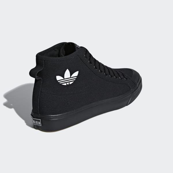 adidas Leather Nizza High Top Shoes in Black for Men | Lyst