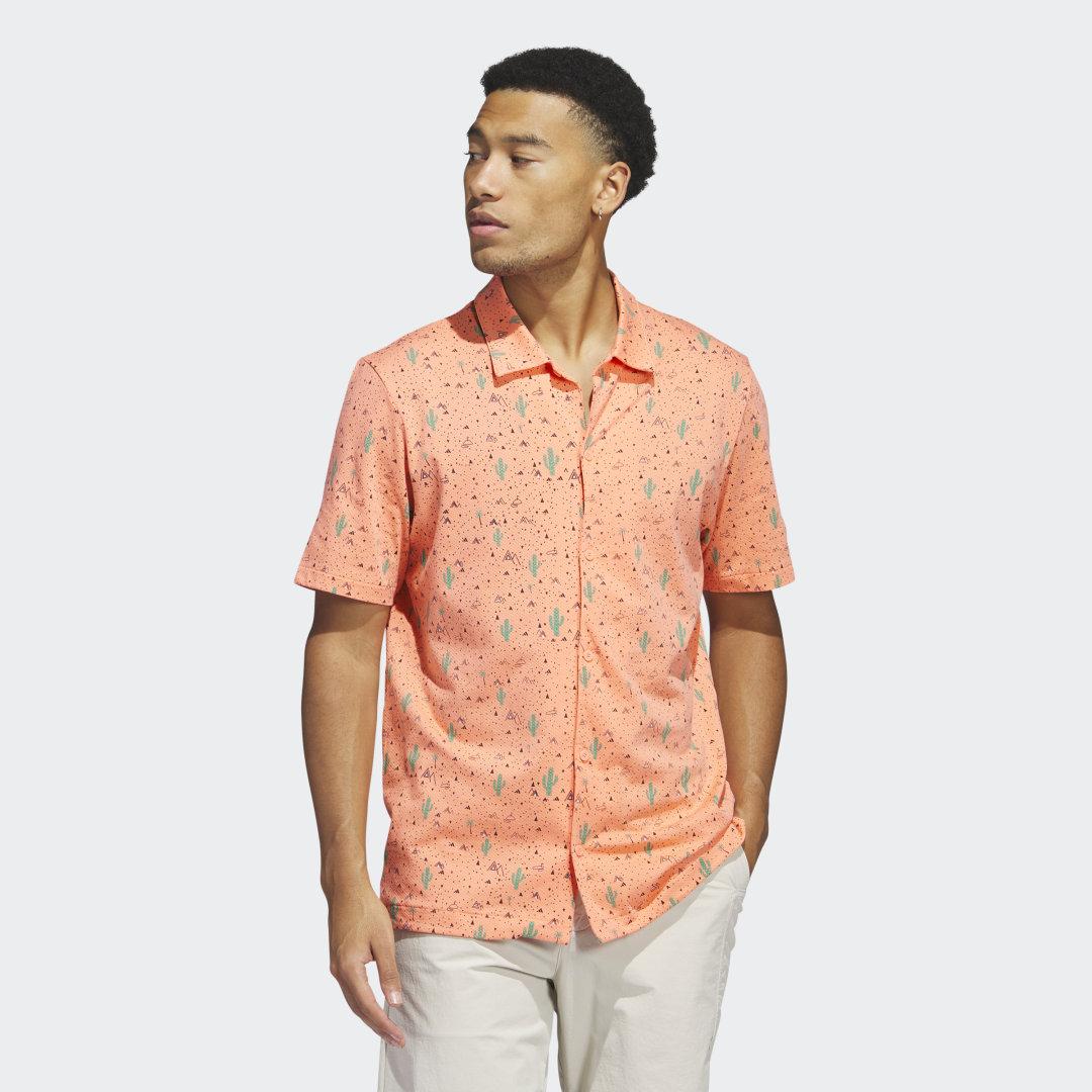 Camisa Adicross Desert Button Golf adidas de hombre de color Naranja | Lyst