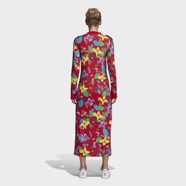 adidas graphic dress red