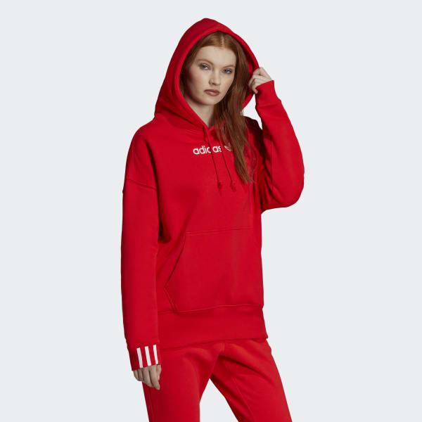 adidas coeeze hoodie red