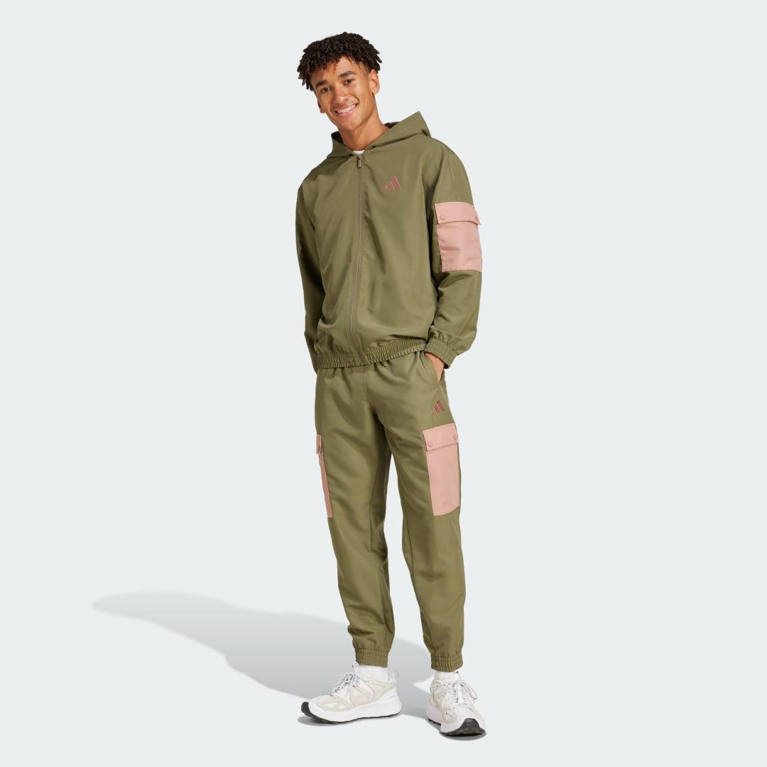 Olive green adidas sweat suit sale