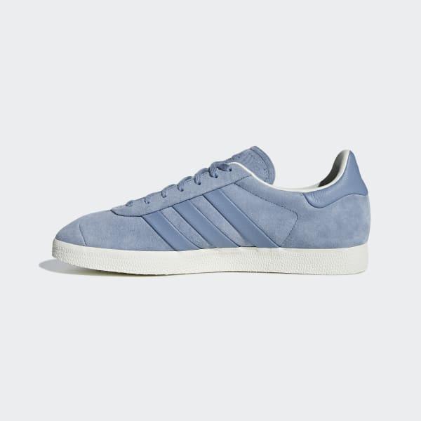 adidas gazelle stitch and turn blue