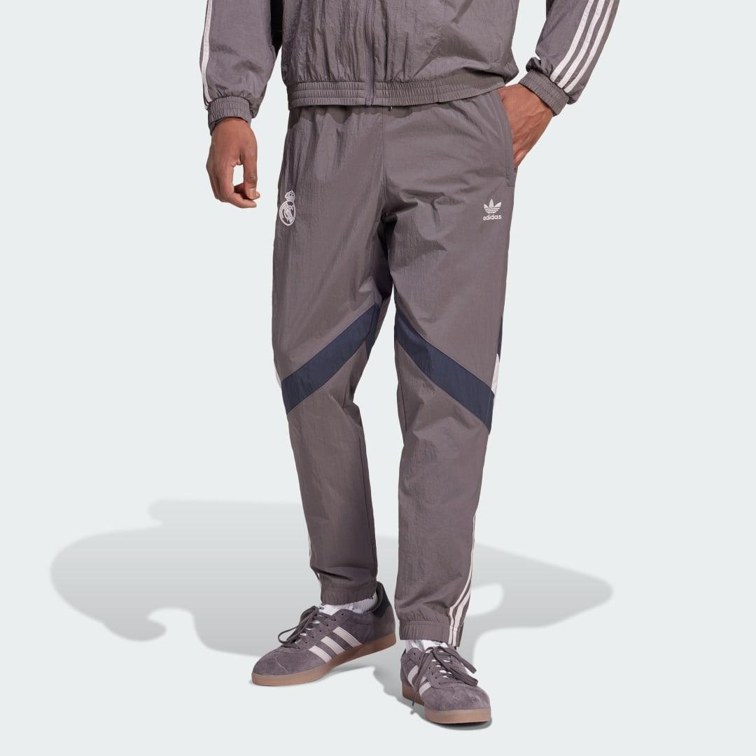 adidas Real Madrid Track Pants in Grey for Men Lyst UK