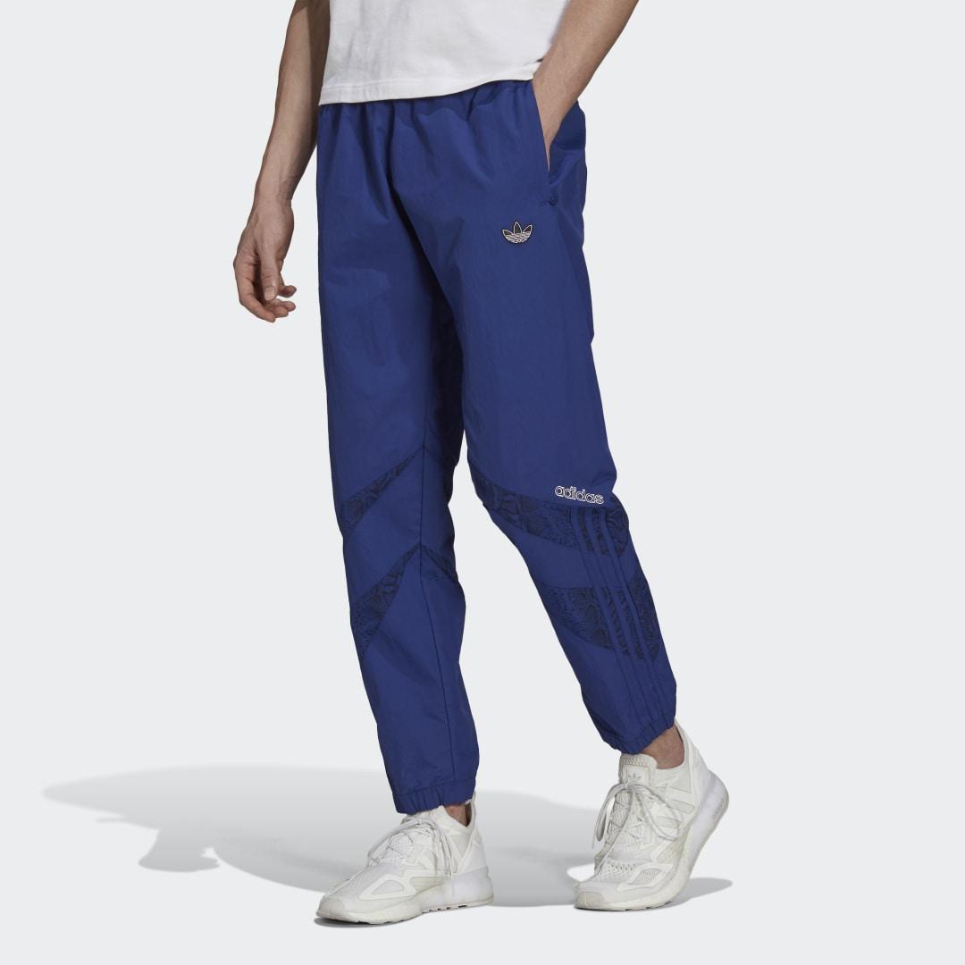adidas Synthetisch Sprt Animal-print Shark Woven Trainingsbroek in het Blauw  voor heren - Lyst