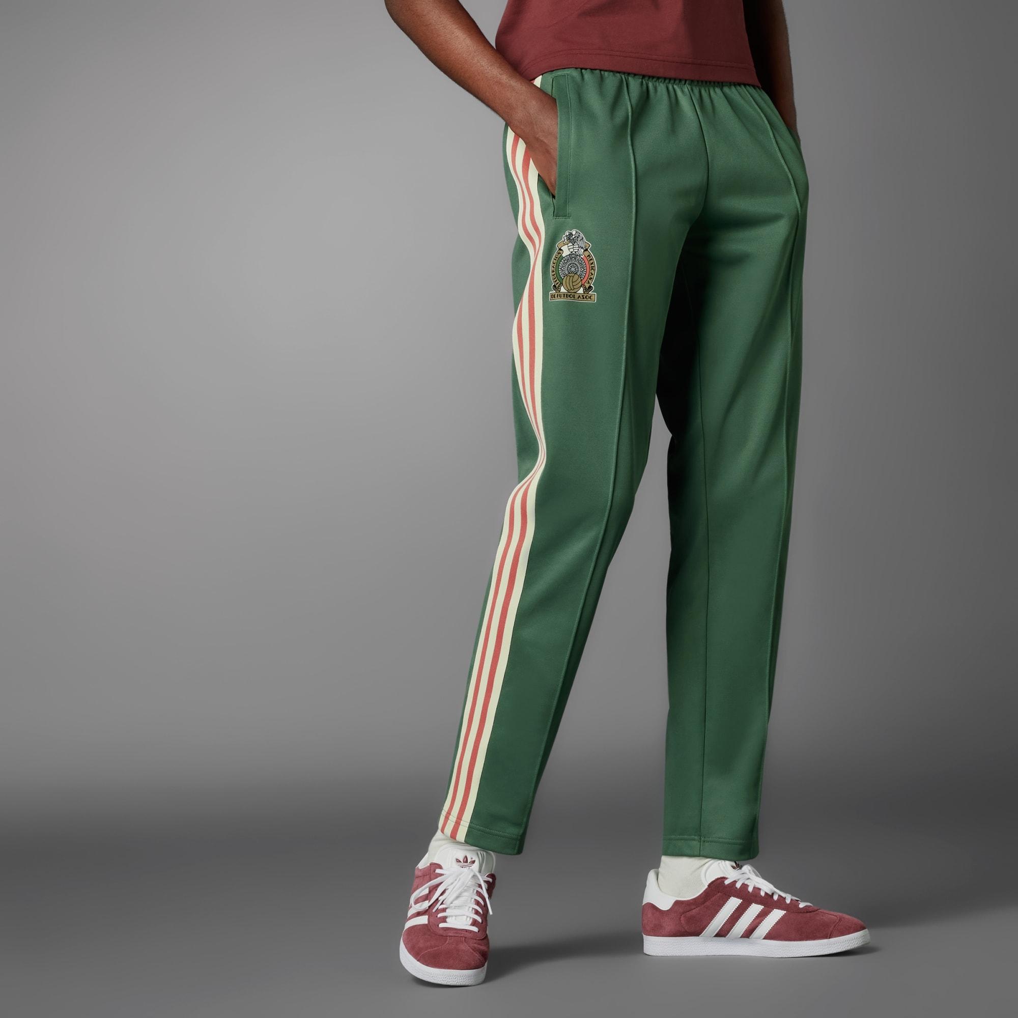 adidas beckenbauer tracksuit green