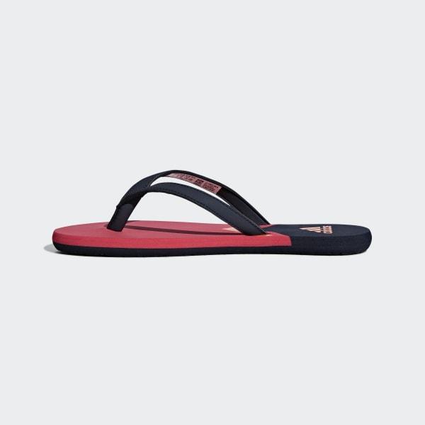 adidas blue flip flops
