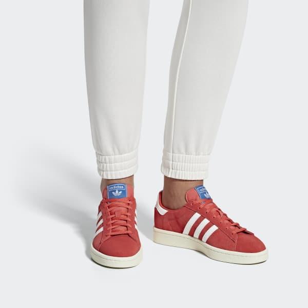 red adidas campus shoes