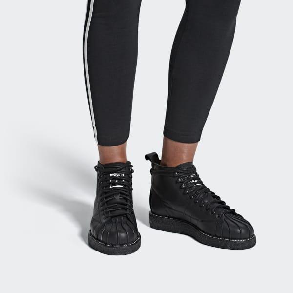 adidas superstar boot luxe black