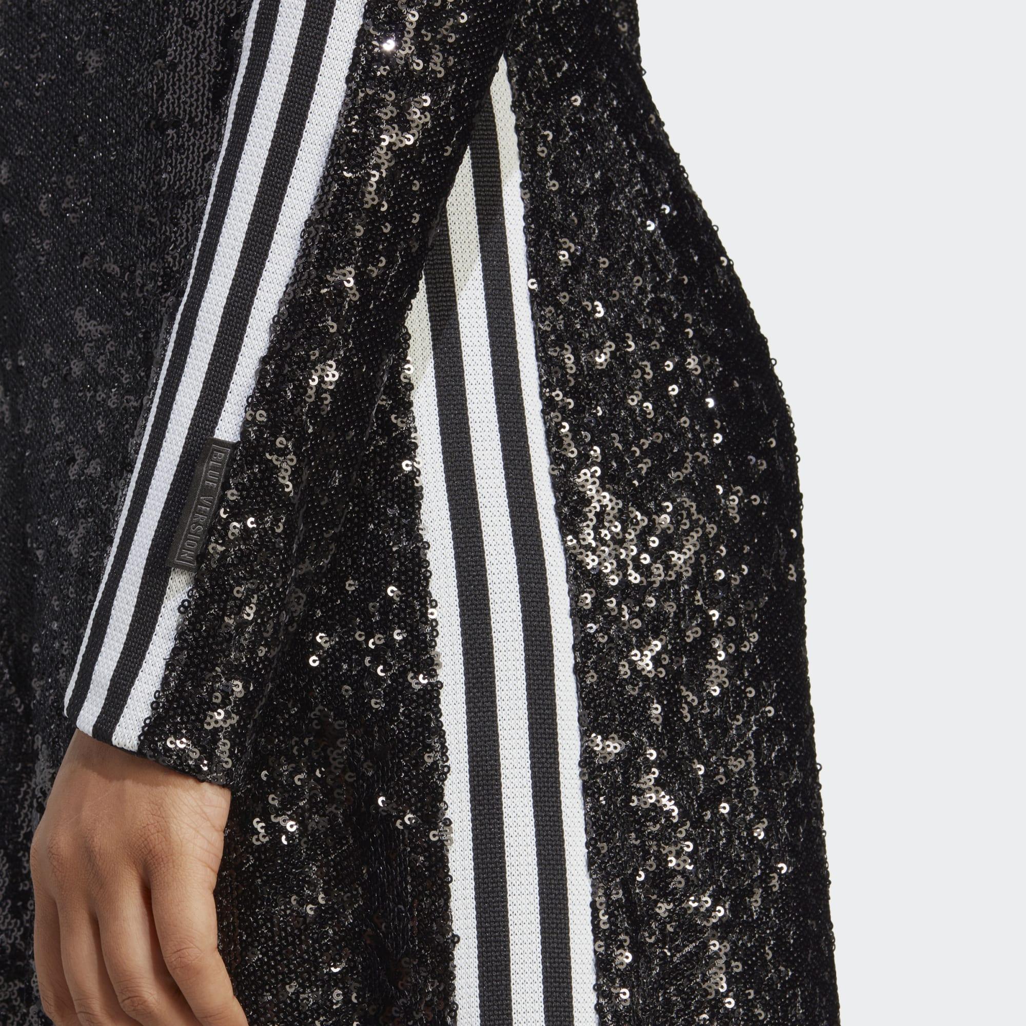 adidas Blue Version Sequin Dress in Black | Lyst UK