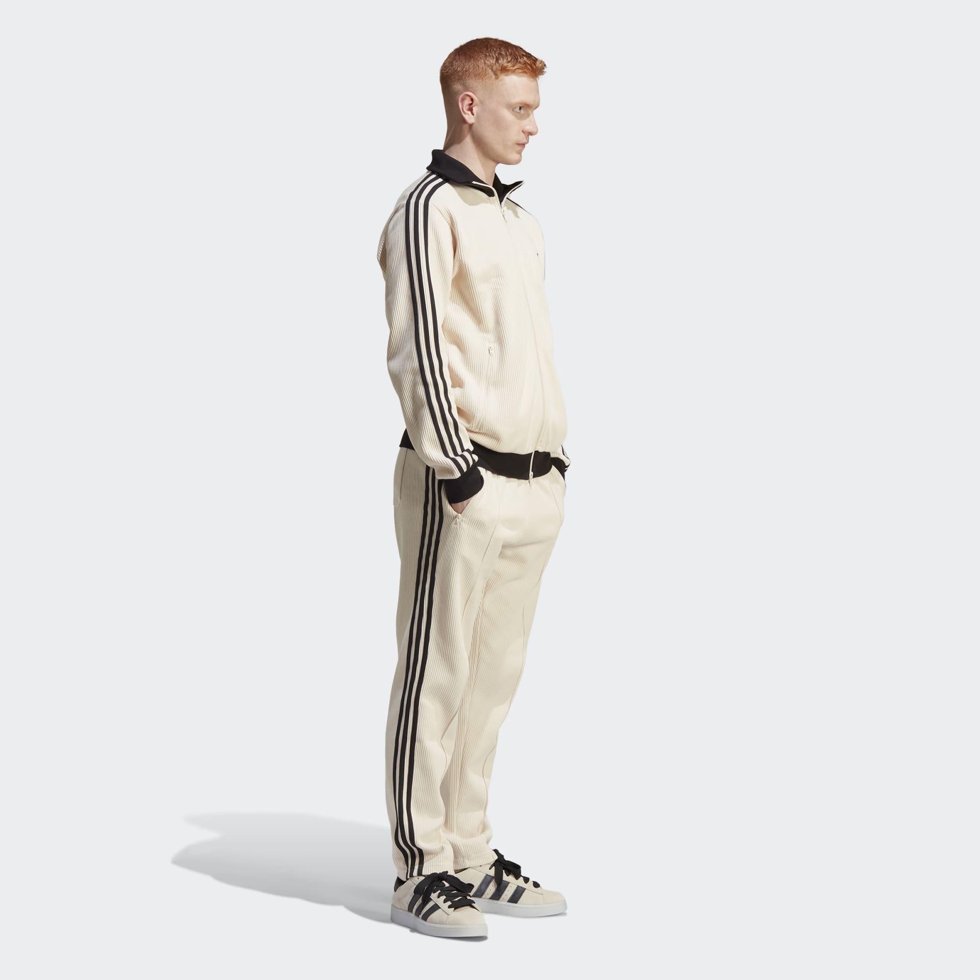adidas Adicolor Classics Waffle Beckenbauer Track Top in Natural
