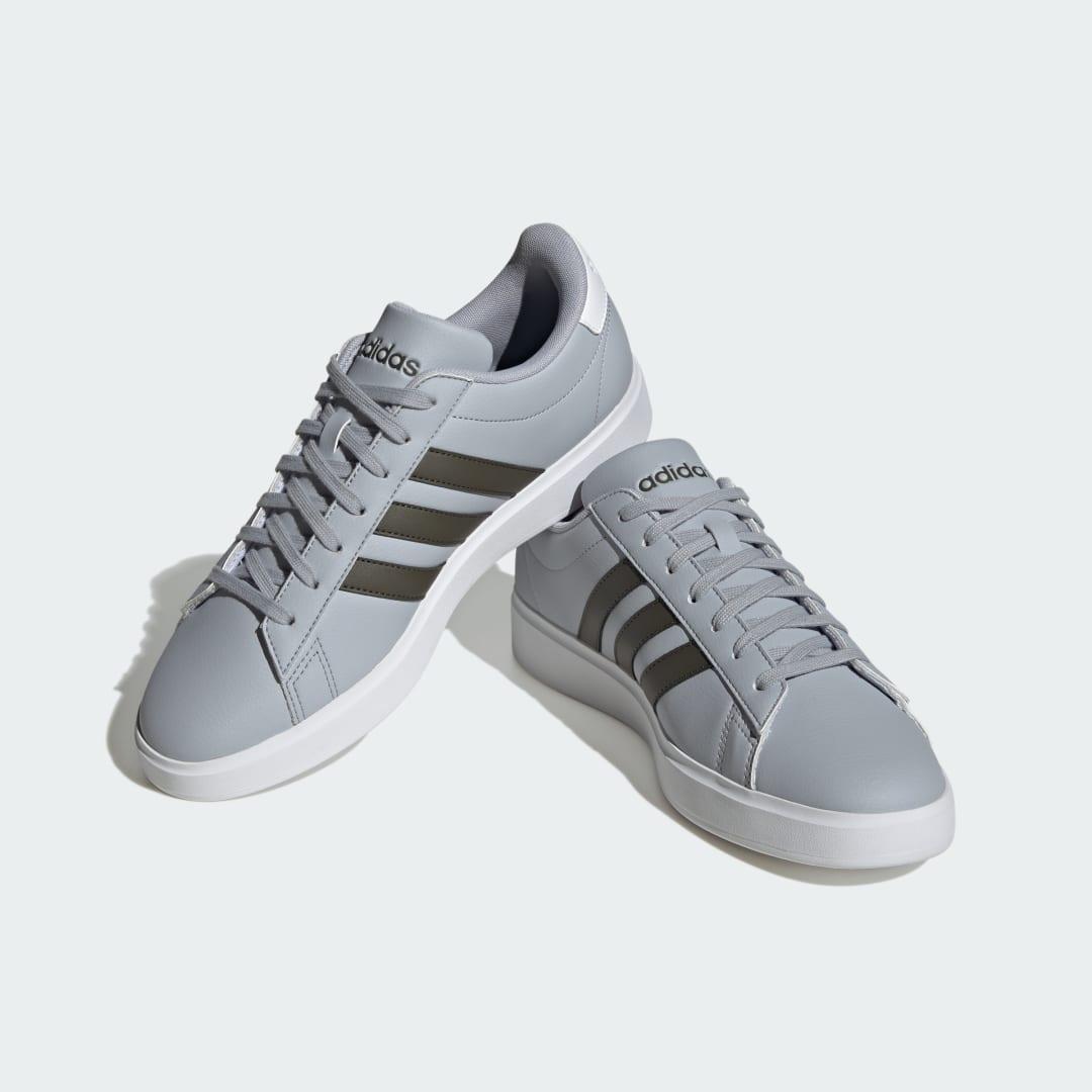 adidas Grand Court Cloudfoam Comfort Shoes in Grey for Men Lyst UK