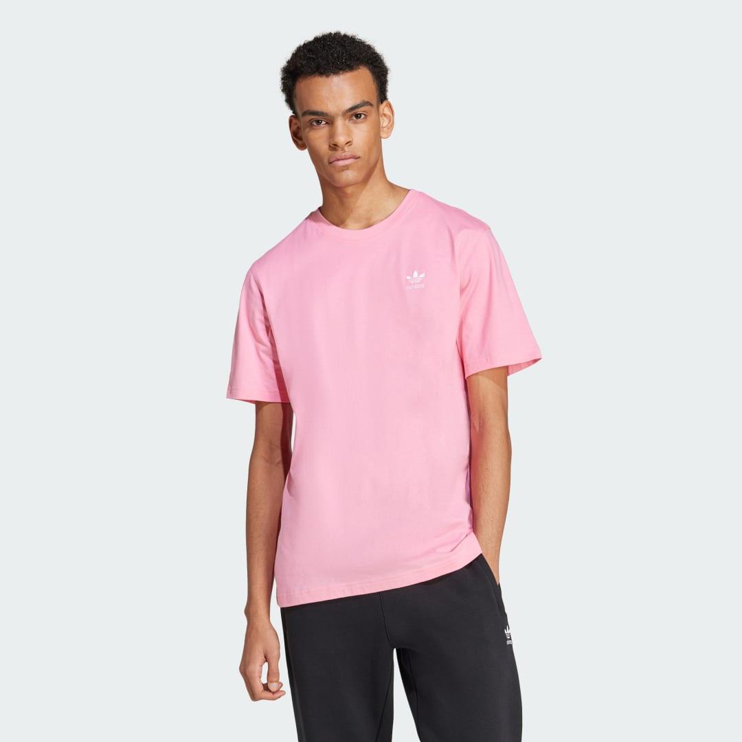 Adidas pink t shirt clearance mens