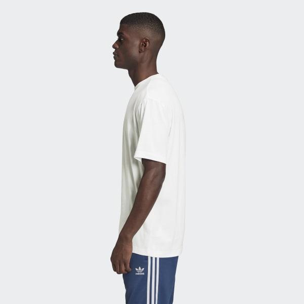 adidas 3d Trefoil Graphic Tee in White 