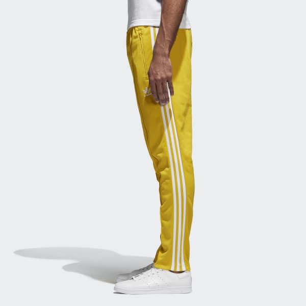 bb track pants yellow