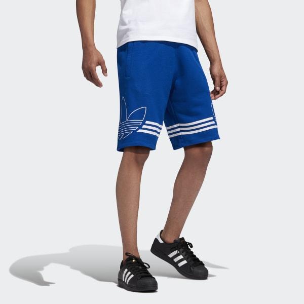 outline shorts adidas