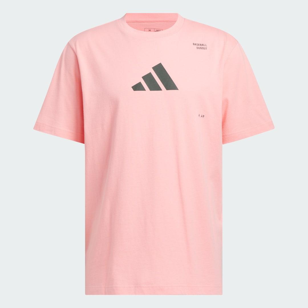 adidas Baseball Graphic T Shirt in Pink for Men Lyst UK
