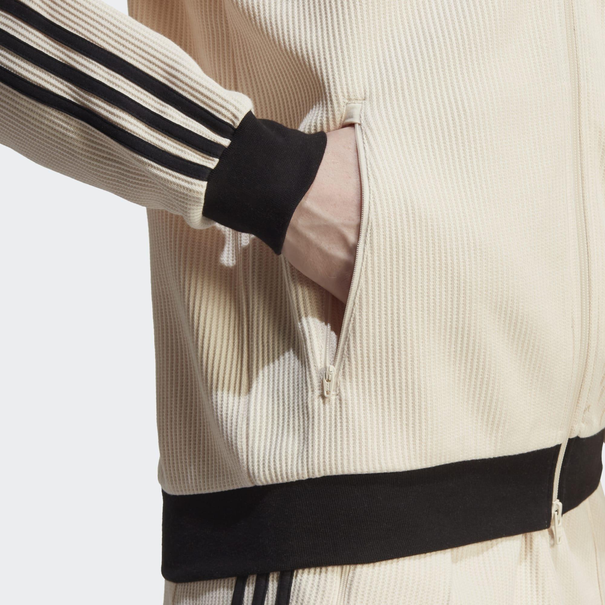 adidas Adicolor Classics Waffle Beckenbauer Track Top in Natural