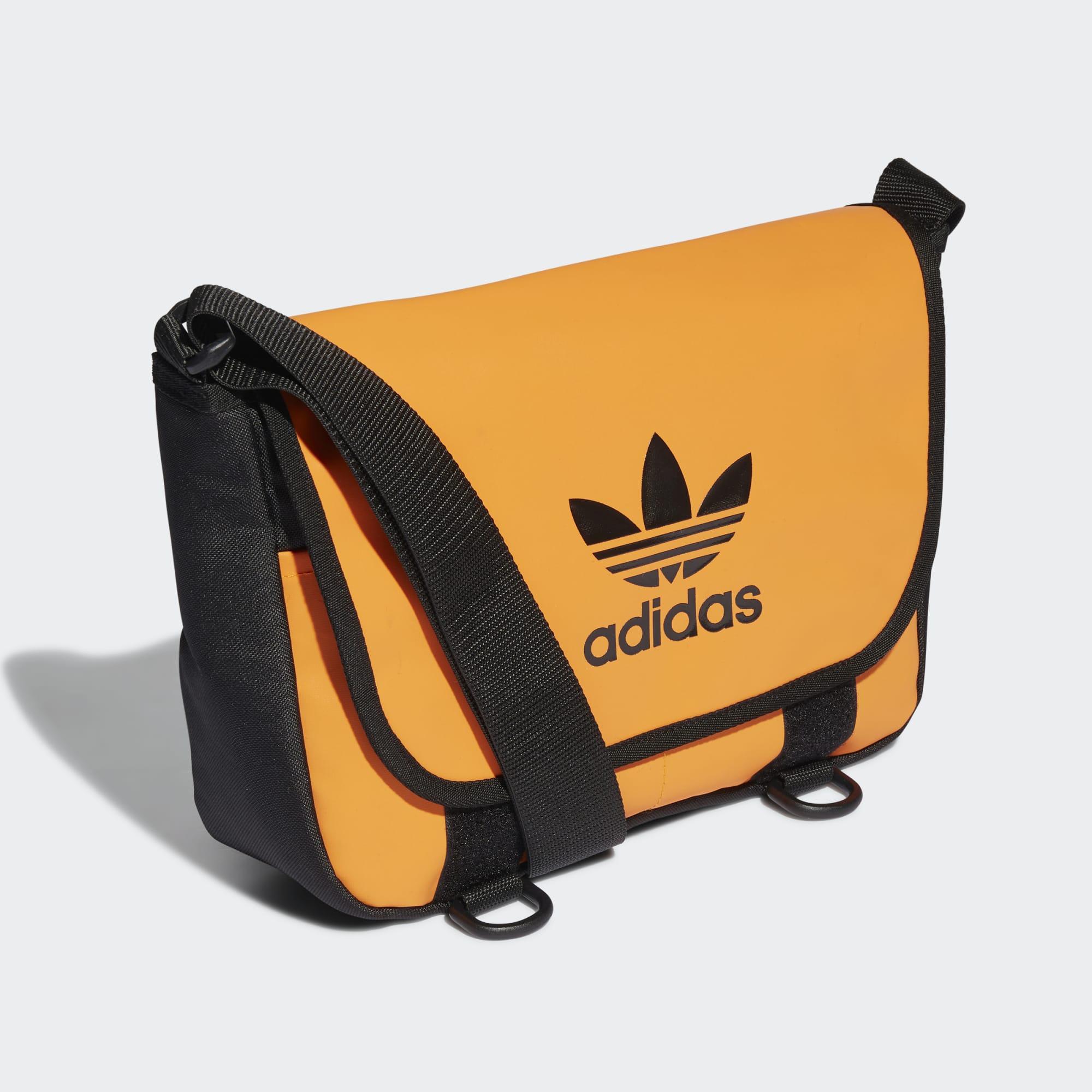 adidas Adicolor Archive Messenger Bag Small in Orange | Lyst UK