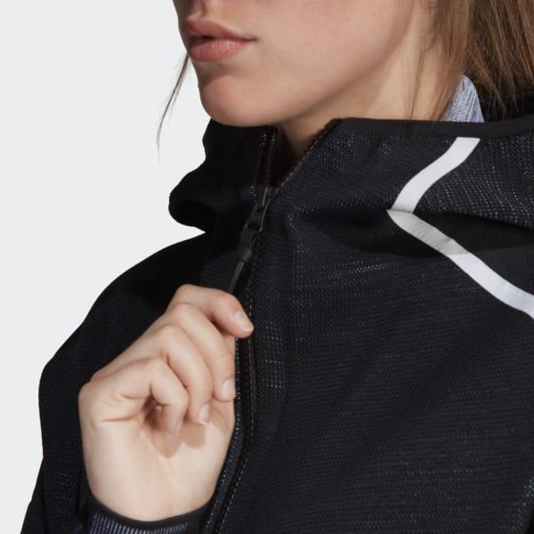 Adidas Synthetic Z N E Parley Hoodie In Black Lyst