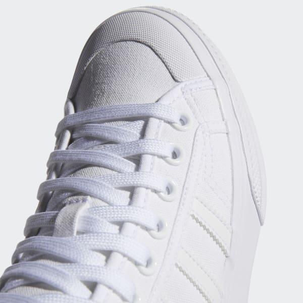 adidas Denim Nizza Platform Mid Shoes in White - Lyst
