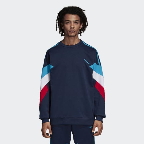 adidas Synthetic Palmeston Navy Crew Neck Sweatshirt in Blue for Men - Lyst