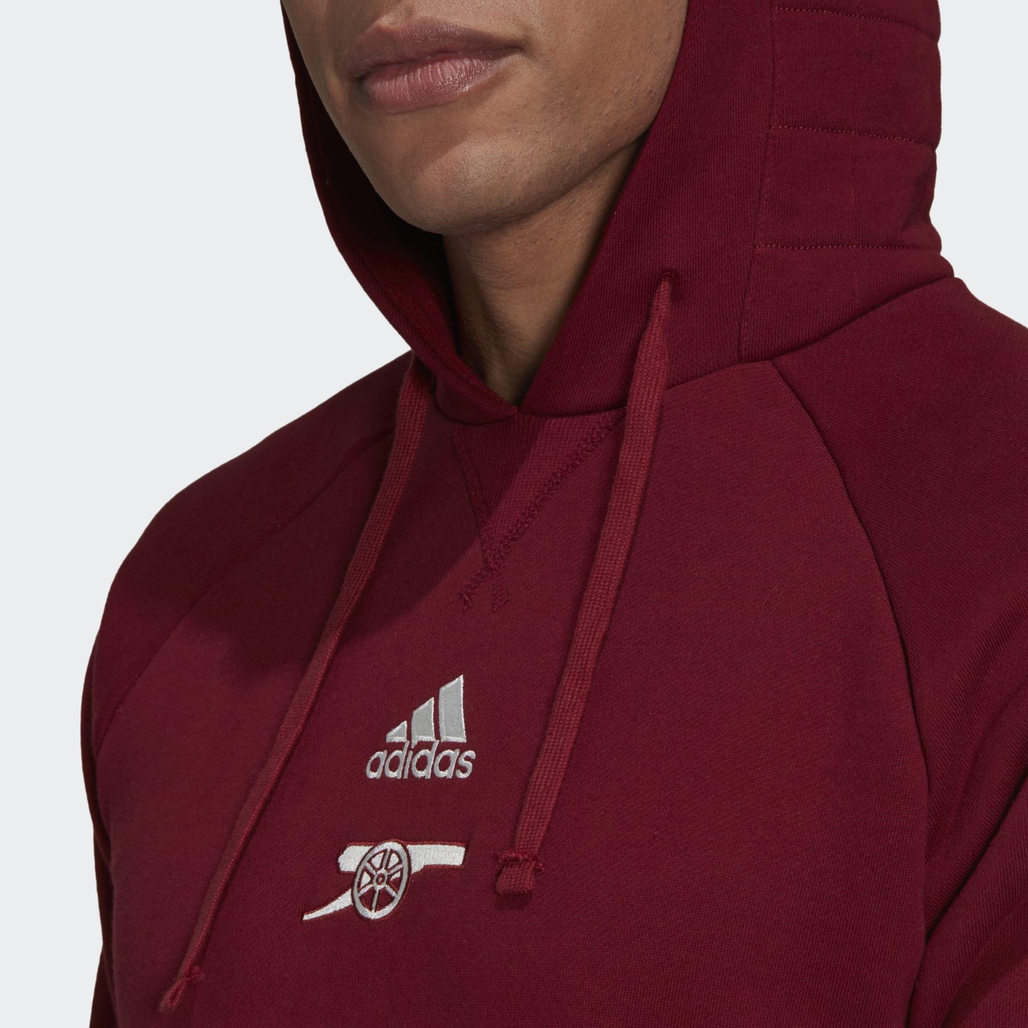 adidas Arsenal Travel Hoodie in Red for Men | Lyst UK