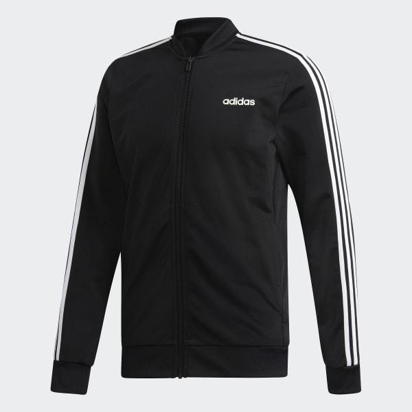 adidas Synthetic 3-stripes Track Suit in Black for Men - Lyst