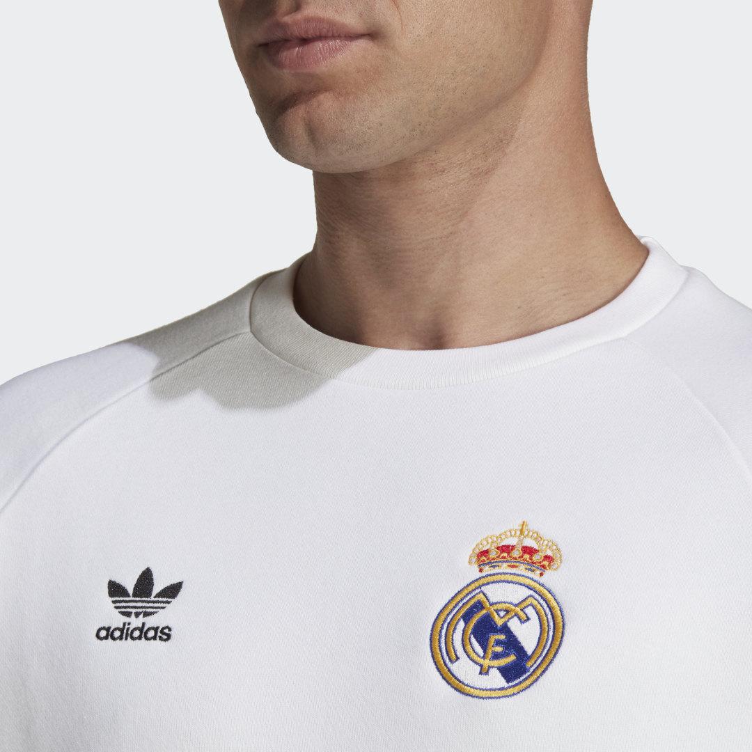 Sudadera cuello redondo Essentials Trefoil Real Madrid adidas de hombre de  color Blanco | Lyst
