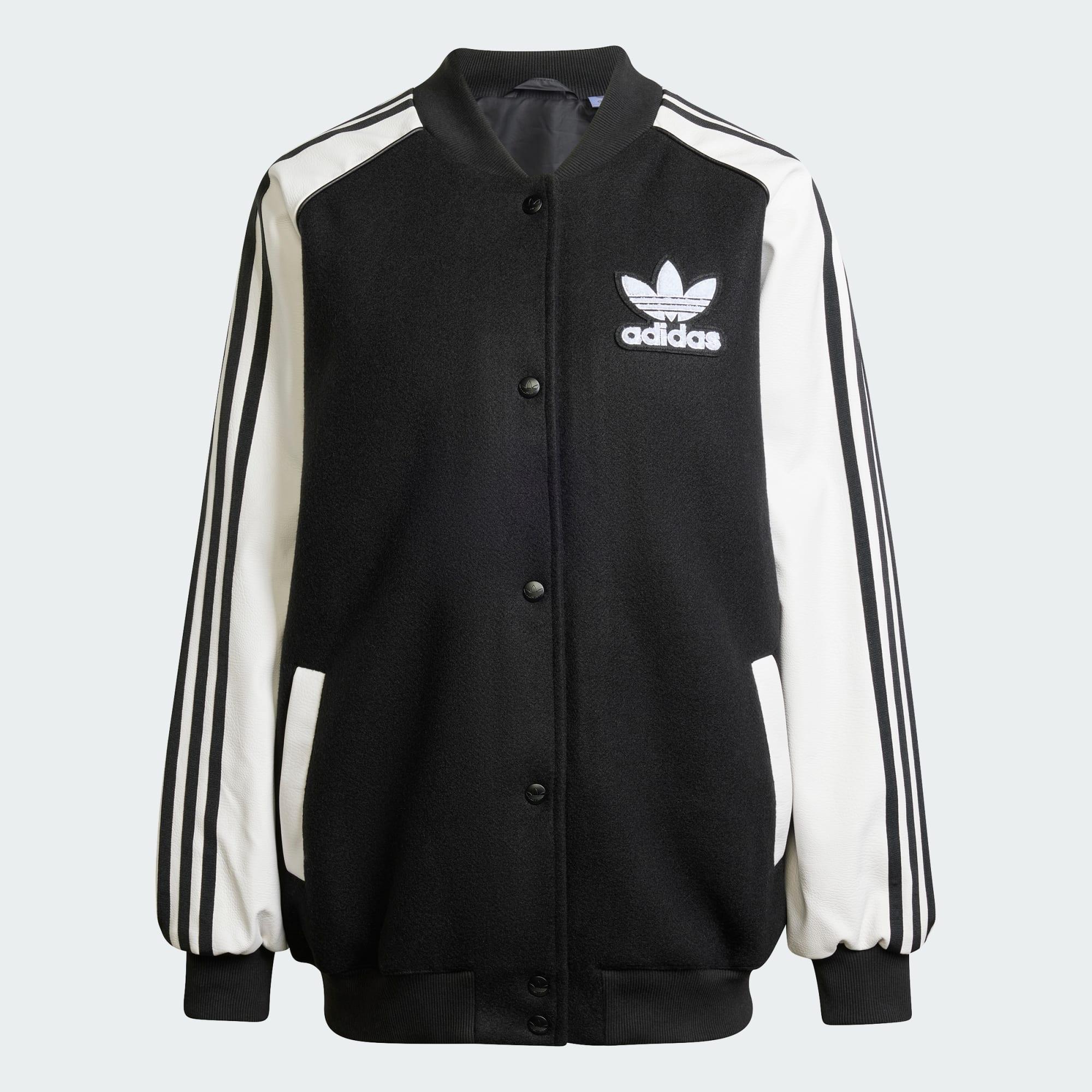adidas Sst Oversized Vrct Jacket in Black Lyst UK