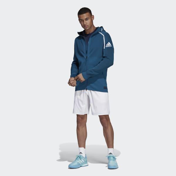 Adidas Synthetic Z N E Parley Primeknit Hoodie In Blue For Men Lyst