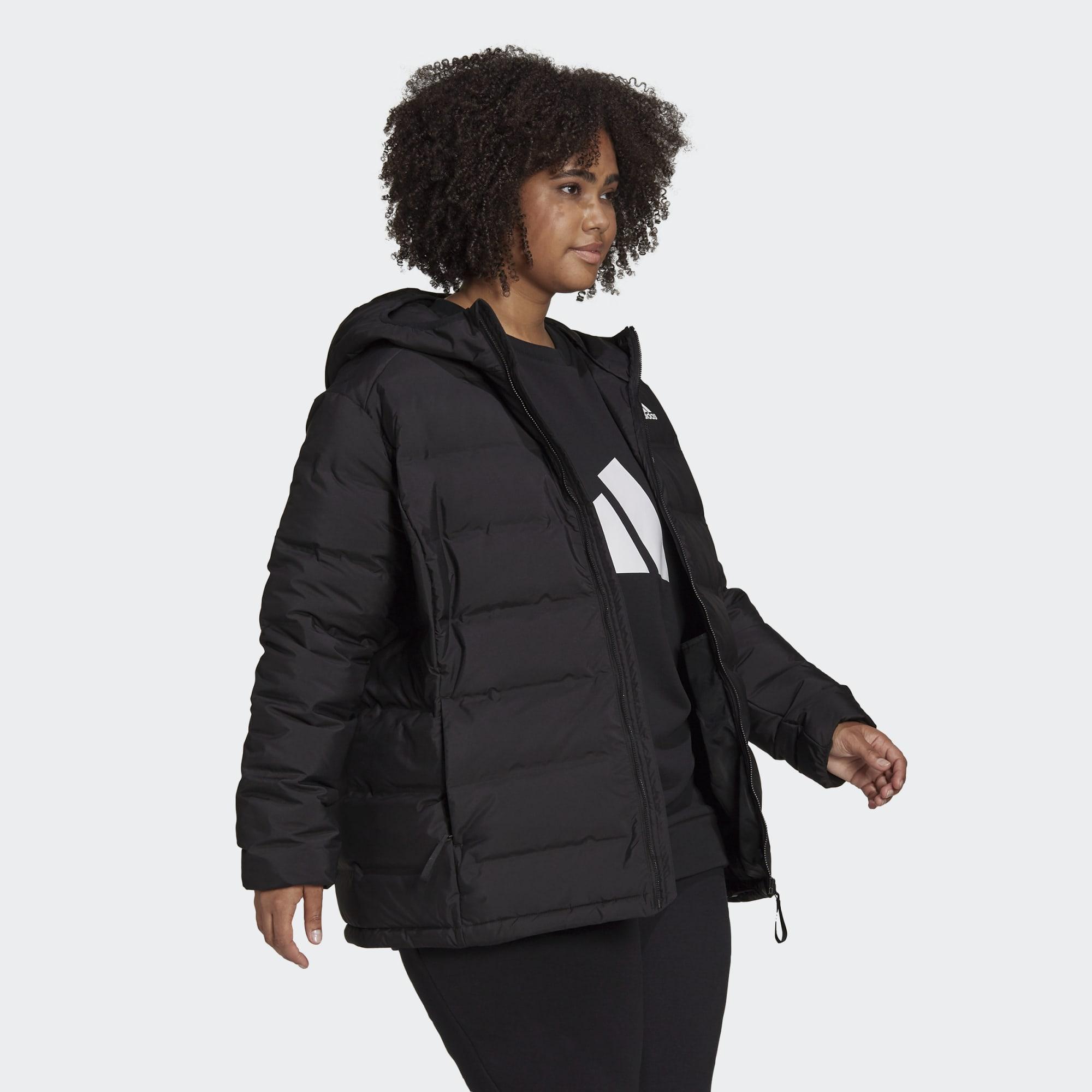 helionic soft hooded down jacket