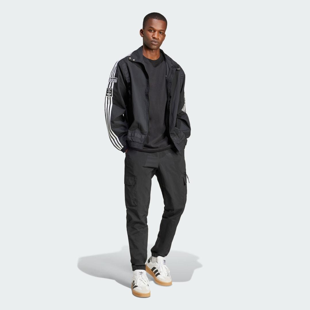 adidas Trefoil Essentials Woven Cargo Tracksuit Bottoms in Black for Men Lyst UK
