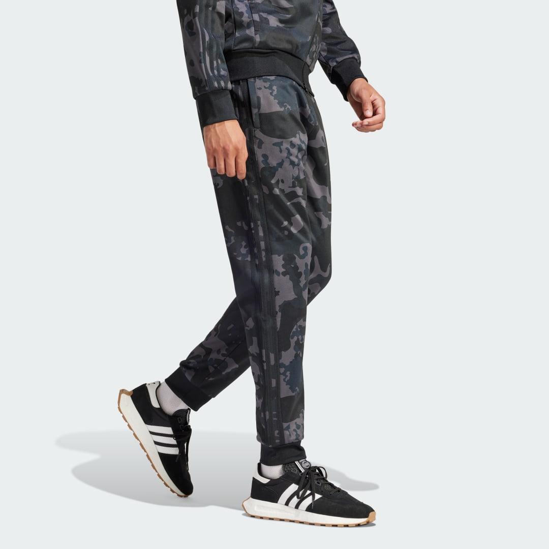 adidas Camo Sstr Track Tracksuit Bottoms in Black for Men Lyst UK