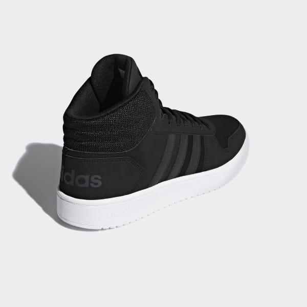 adidas Synthetic Hoops 2.0 Mid Shoes in Black for Men - Lyst