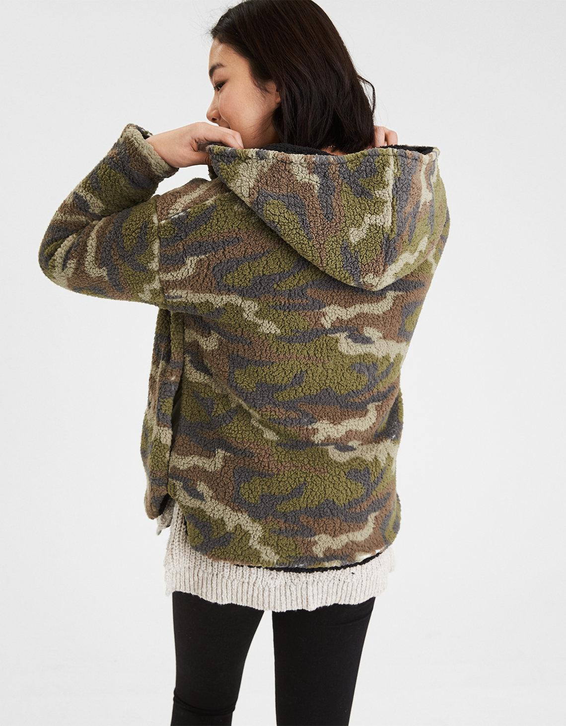 women's camo sweatshirt american eagle