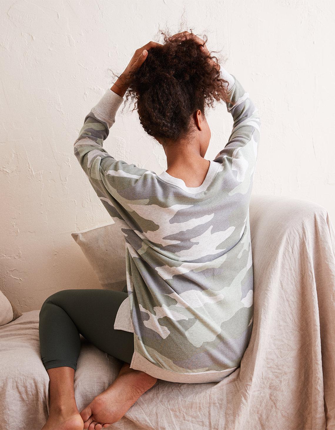 aerie hometown sweatshirt camo