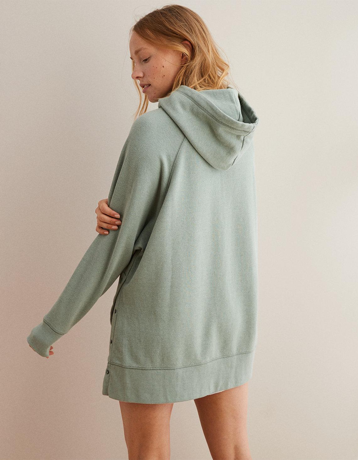 side snap hoodie