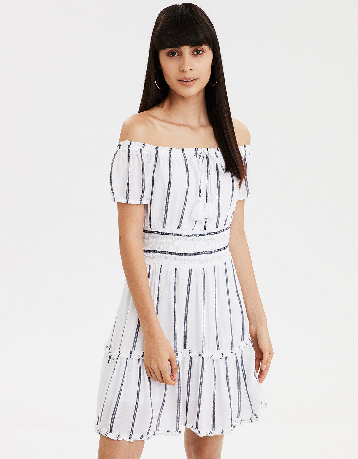american eagle white dress