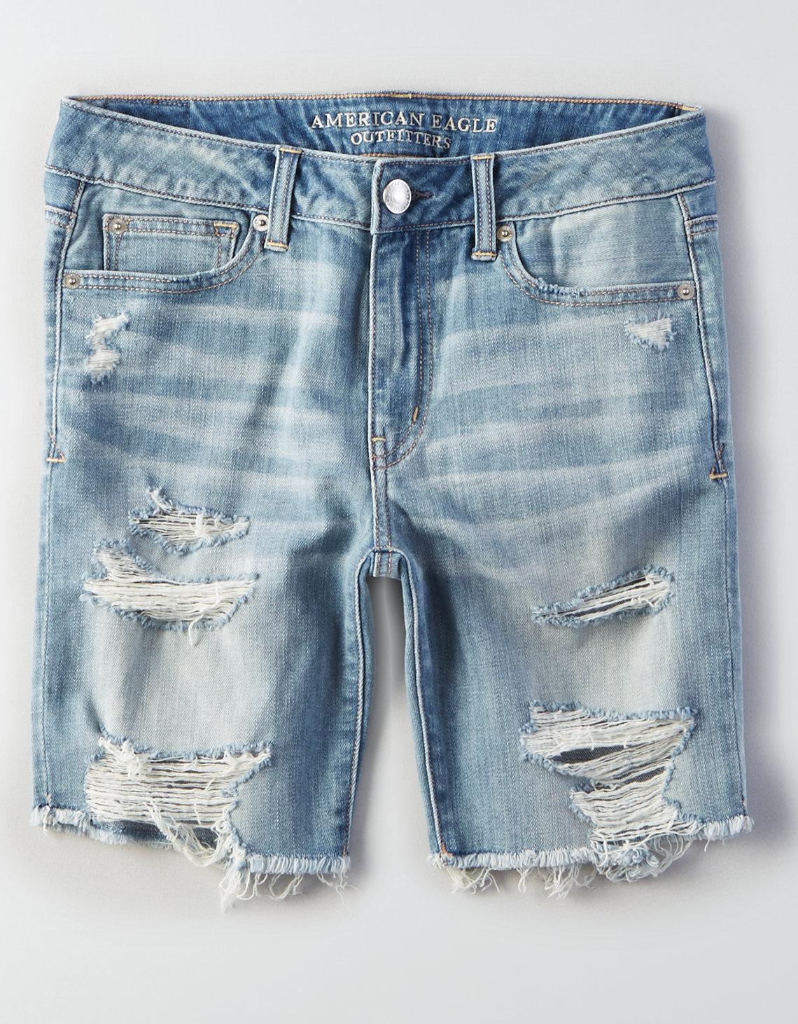 american eagle bermuda jean shorts