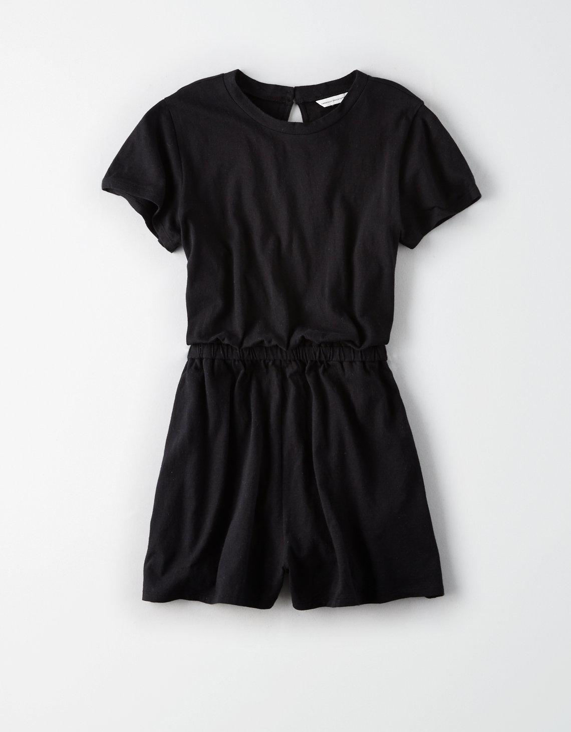 black t shirt romper