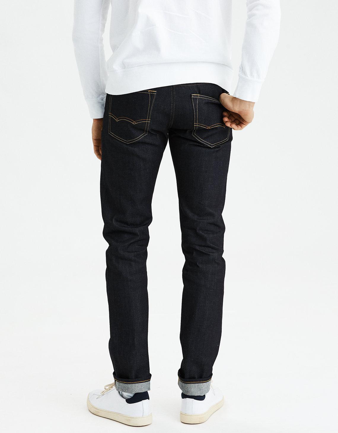 american eagle raw denim