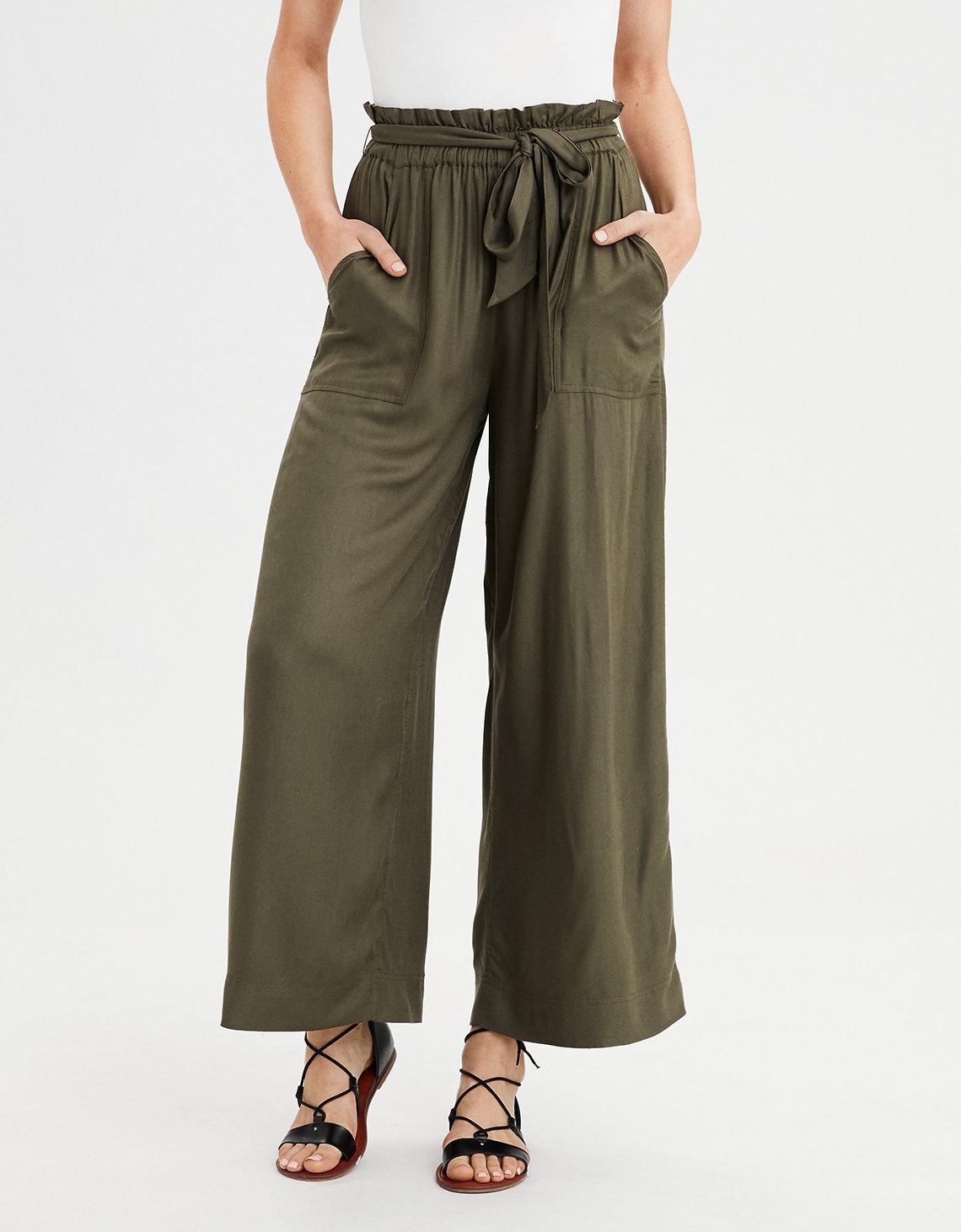 olive green pants american eagle