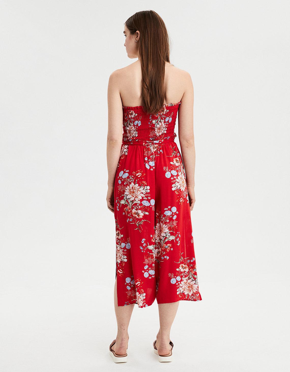 american eagle red jumpsuit