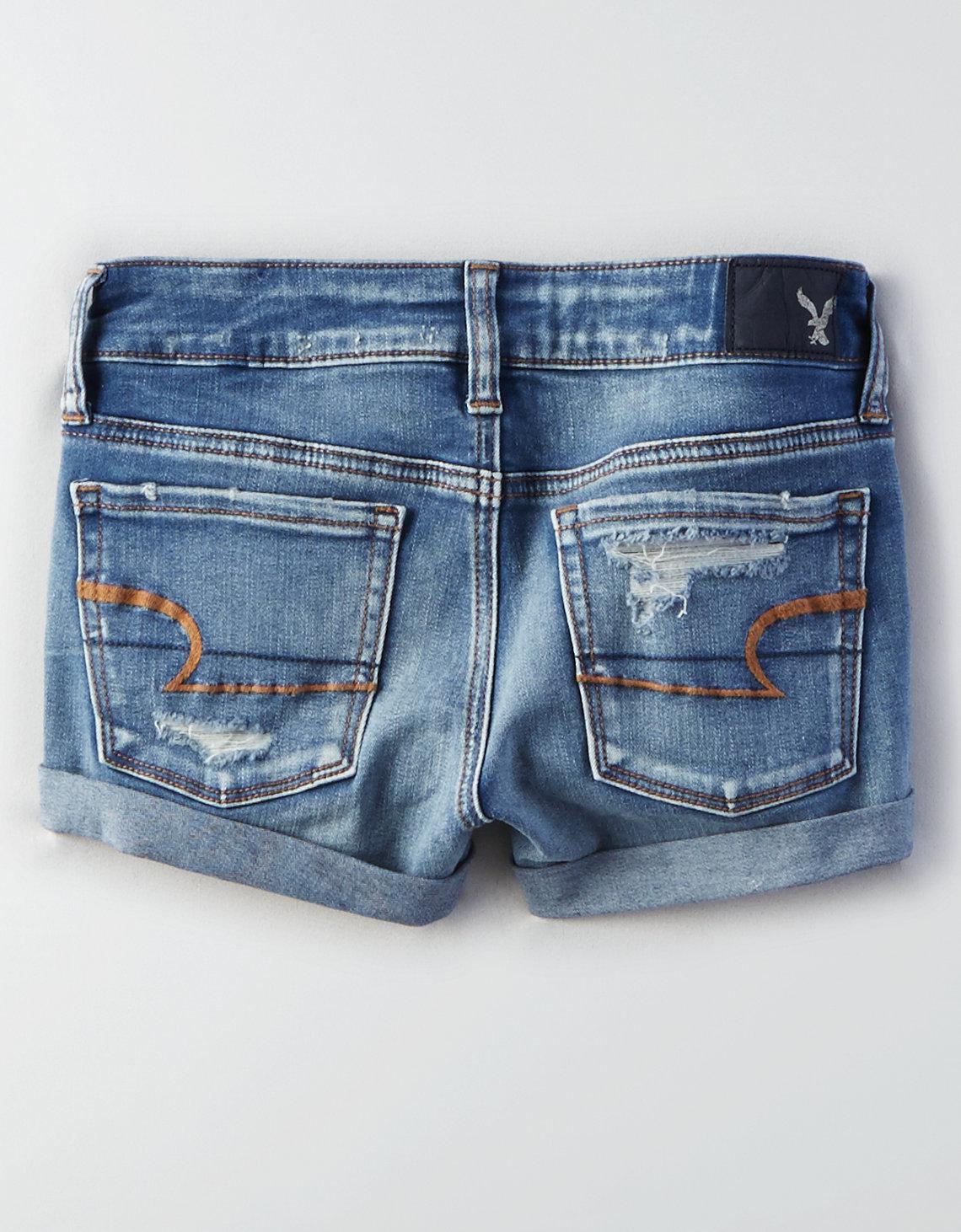 american eagle super low shortie