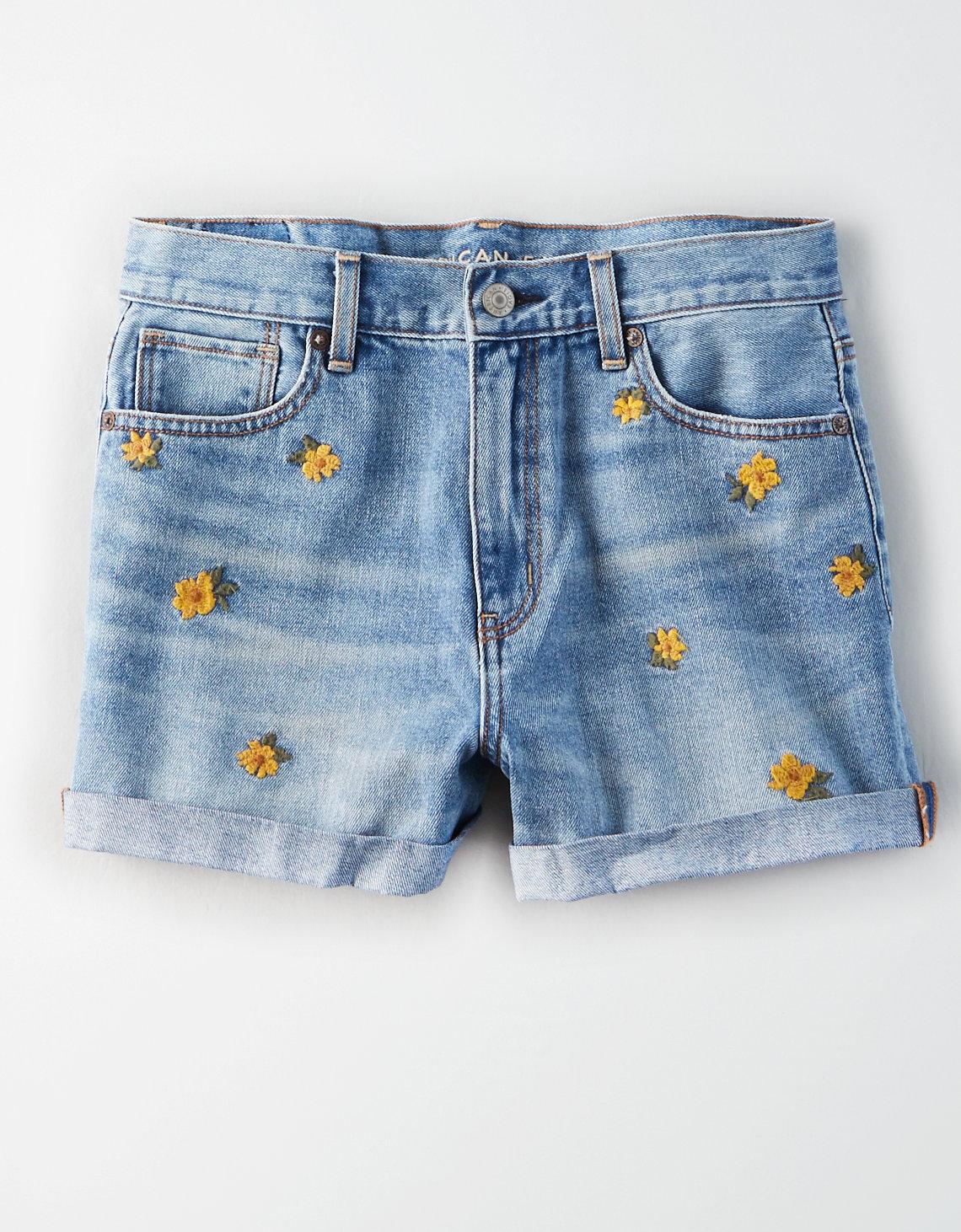 american eagle floral jeans